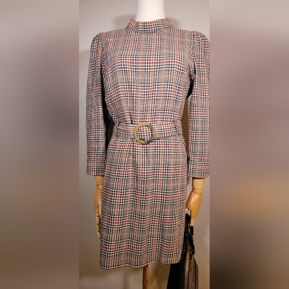 ZARA - TRF Collection Plaid Mini Dress, size L - Picture 2 of 5